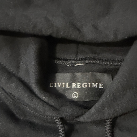 Civil Regime Black Hoodie for Men - Picture 5 of 11